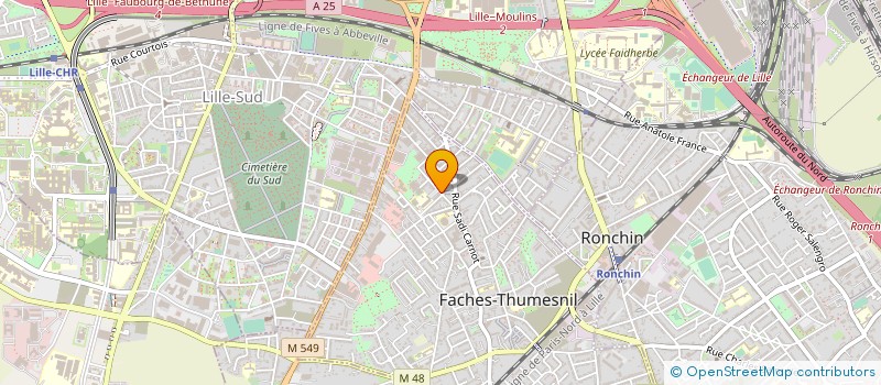 localisation de l'entreprise MONSIEUR JULIEN MARTINIERE à FACHES-THUMESNIL