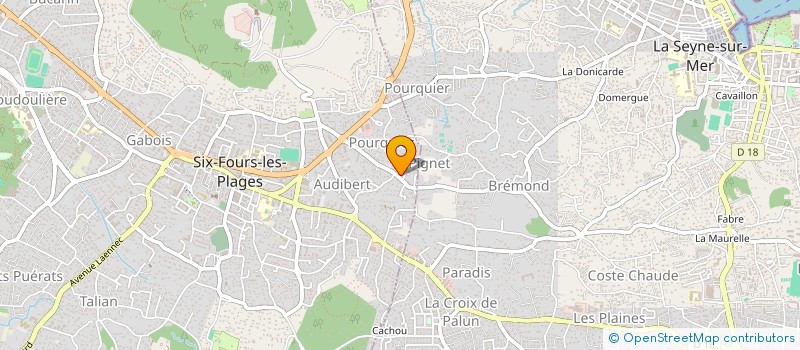 localisation de l'entreprise MONSIEUR JULIEN MARTORELL à SIX-FOURS-LES-PLAGES