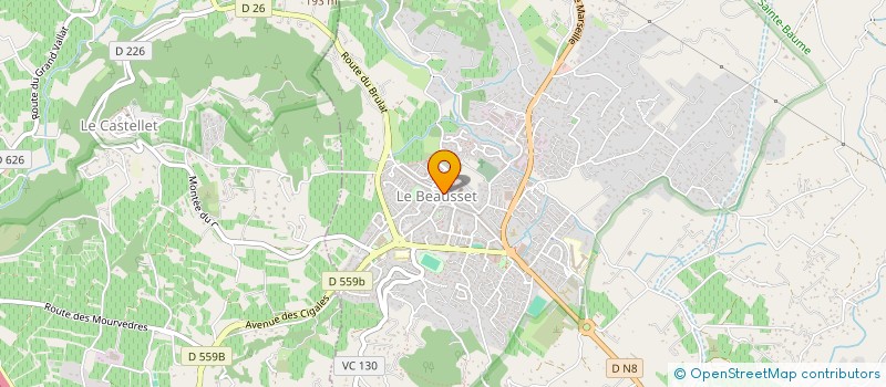 localisation de l'entreprise MONSIEUR JULIEN MARTORELL  LE BEAUSSET