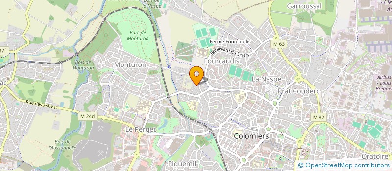 localisation de l'entreprise MONSIEUR JULIEN MARTY à COLOMIERS