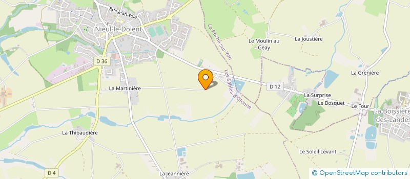 localisation de l'entreprise MONSIEUR JULIEN MASSE  NIEUL-LE-DOLENT