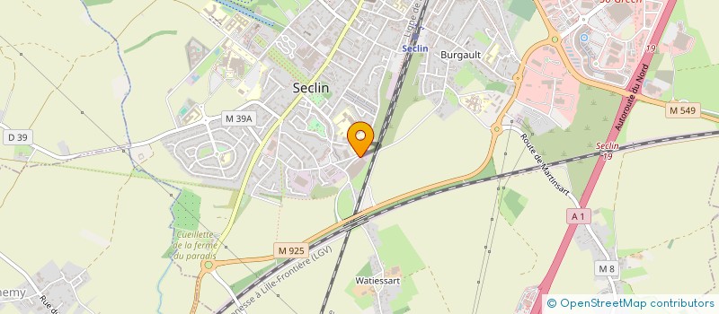 localisation de l'entreprise MONSIEUR JULIEN MASSENHOVE  SECLIN