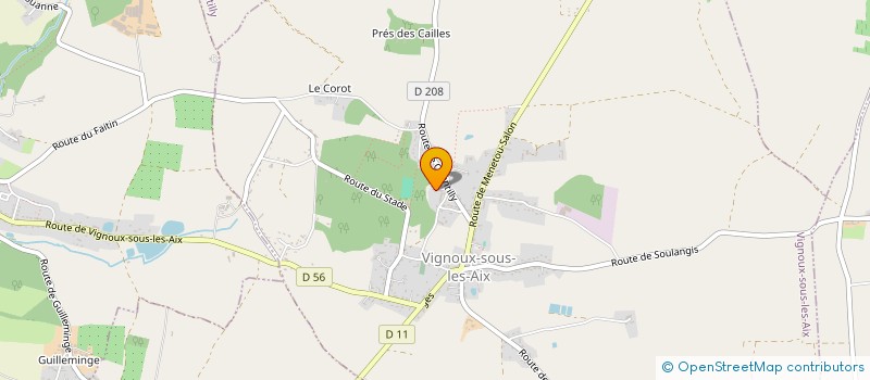 localisation de l'entreprise MONSIEUR JULIEN MASSICOT  VIGNOUX-SOUS-LES-AIX