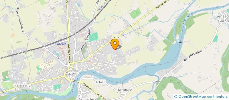 localisation de l'entreprise MONSIEUR JULIEN MASSON  CAZERES