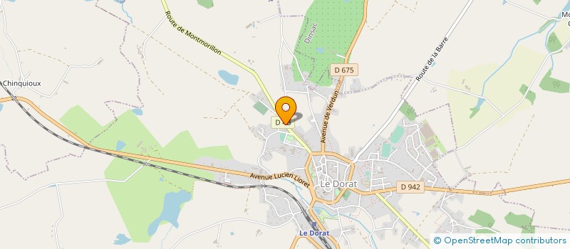 localisation de l'entreprise MONSIEUR JULIEN MASSONNEAU  LE DORAT