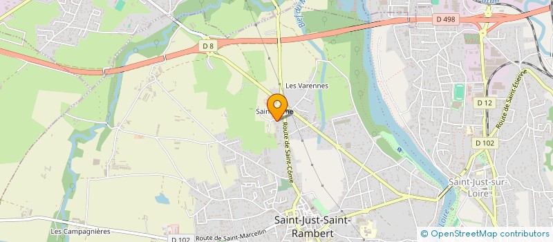 localisation de l'entreprise MONSIEUR JULIEN MATHEVET  SAINT-JUST-SAINT-RAMBERT