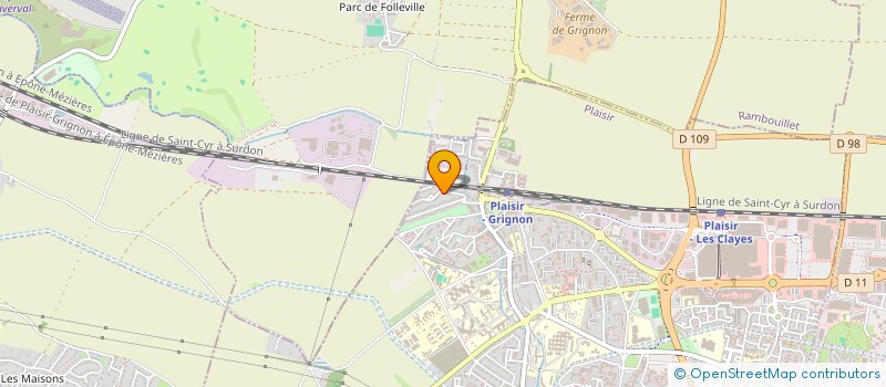 localisation de l'entreprise MONSIEUR JULIEN MATHIAS  PLAISIR