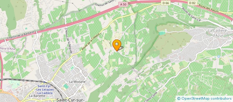 localisation de l'entreprise MONSIEUR JULIEN MATHIEU à SAINT-CYR-SUR-MER