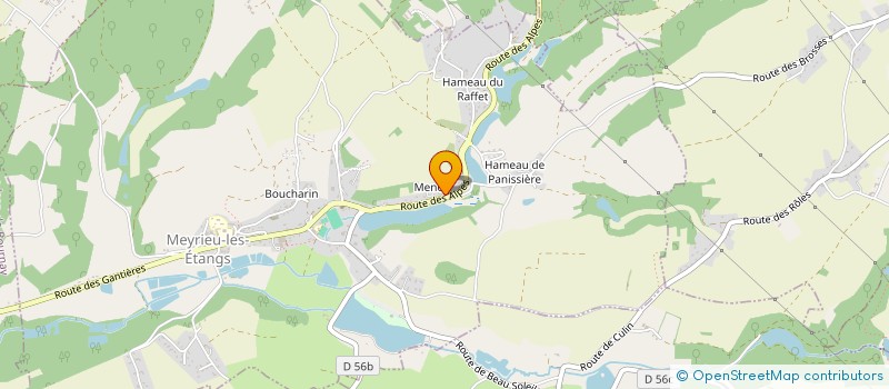 localisation de l'entreprise MONSIEUR JULIEN MATHIEU  MEYRIEU-LES-ETANGS