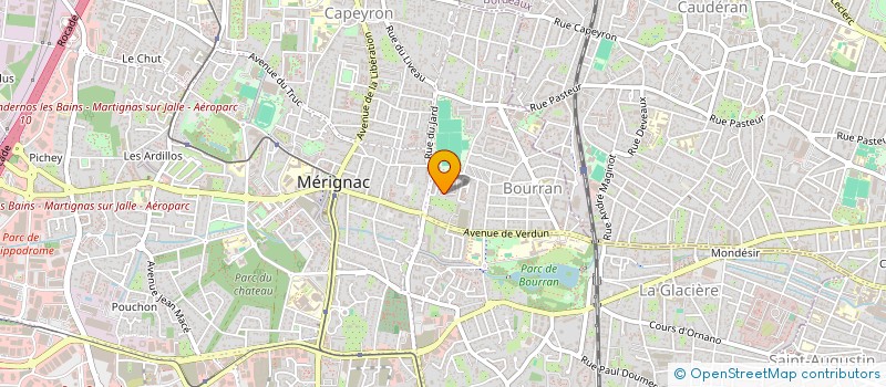 localisation de l'entreprise MONSIEUR JULIEN MATHIS  MERIGNAC