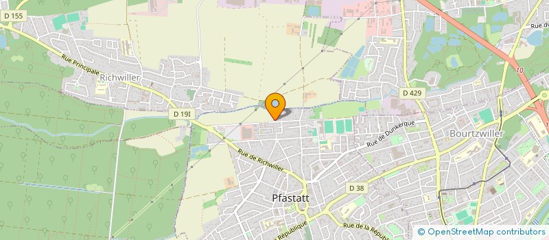 localisation de l'entreprise MONSIEUR JULIEN MATTER  PFASTATT