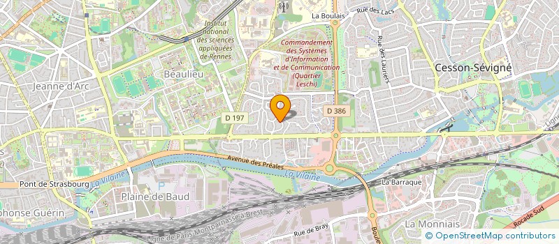 localisation de l'entreprise MONSIEUR JULIEN MAUCLAIR à CESSON-SEVIGNE