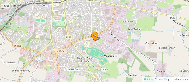 localisation de l'entreprise MONSIEUR JULIEN MAUDET  VITRE