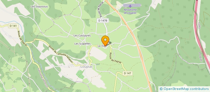 localisation de l'entreprise MONSIEUR JULIEN MAURY à LOUPIAC