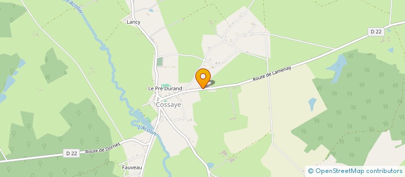 localisation de l'entreprise MONSIEUR JULIEN MAYET à COSSAYE