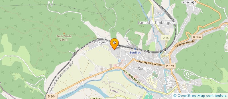 localisation de l'entreprise MONSIEUR JULIEN MAZEAU  SOUILLAC