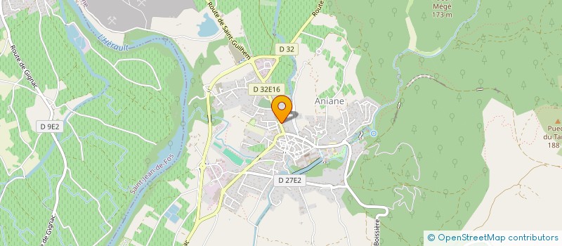 localisation de l'entreprise MONSIEUR JULIEN MEARD  ANIANE