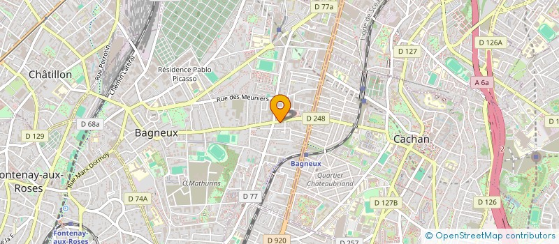 localisation de l'entreprise MONSIEUR JULIEN MEDARD à BAGNEUX