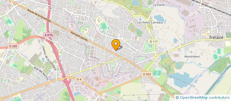 localisation de l'entreprise MONSIEUR JULIEN MEHON  TRELAZE