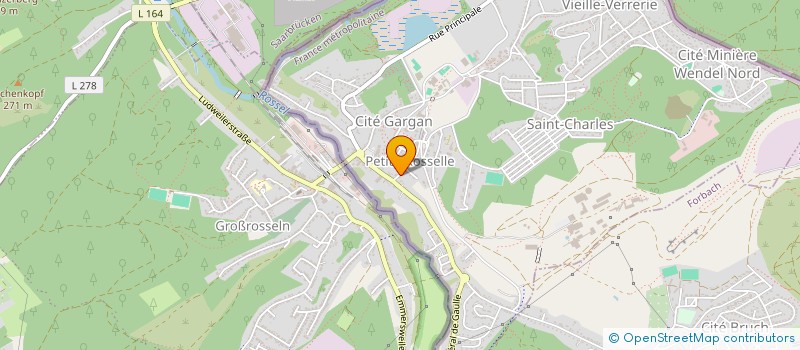 localisation de l'entreprise MONSIEUR JULIEN MELIN  PETITE ROSSELLE