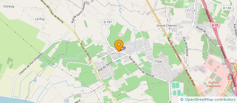 localisation de l'entreprise MONSIEUR JULIEN MENOIRE  SAINT-GERVAIS