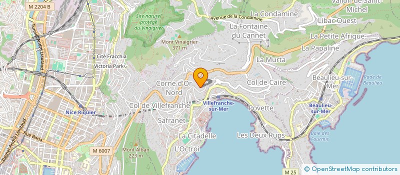 localisation de l'entreprise MONSIEUR JULIEN MENUT à VILLEFRANCHE-SUR-MER
