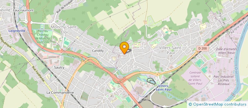 localisation de l'entreprise MONSIEUR JULIEN MERCHEZ  VILLERS-SAINT-PAUL