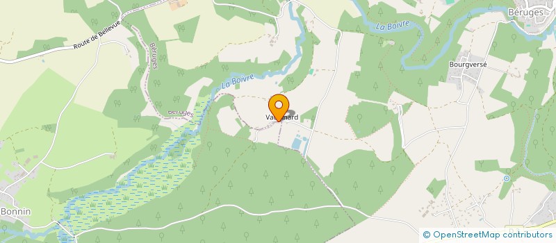 localisation de l'entreprise MONSIEUR JULIEN MERIGEAULT  BERUGES