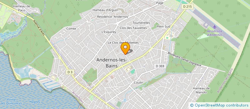 localisation de l'entreprise MONSIEUR JULIEN MERSCH  ANDERNOS-LES-BAINS