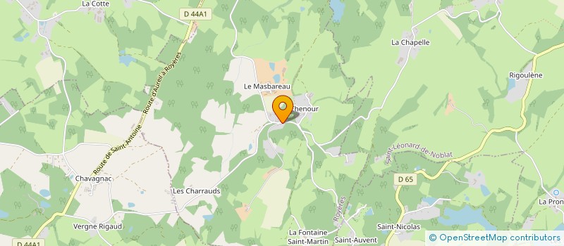 localisation de l'entreprise MONSIEUR JULIEN MESPLET  ROYERES