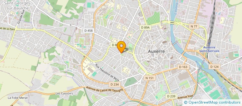 localisation de l'entreprise MONSIEUR JULIEN METAUT à AUXERRE