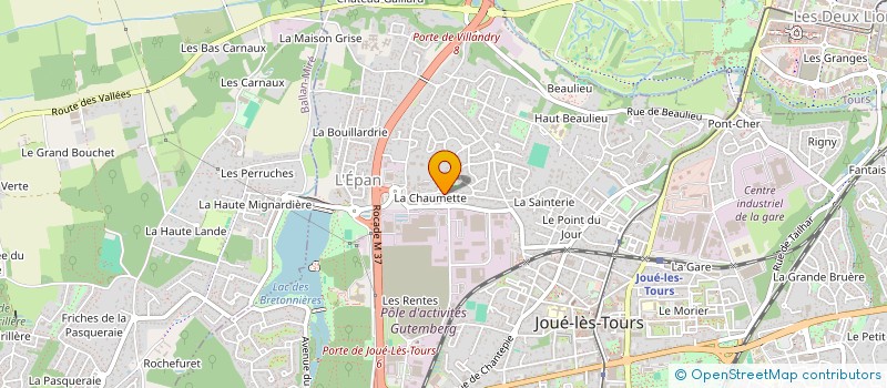 localisation de l'entreprise MONSIEUR JULIEN MEZIAT CHARLUET  JOUE-LES-TOURS