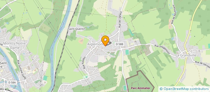 localisation de l'entreprise MONSIEUR JULIEN MICHEL  AIGLEMONT