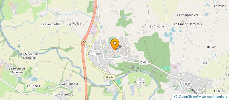 localisation de l'entreprise MONSIEUR JULIEN MICHEL  POLIGNE