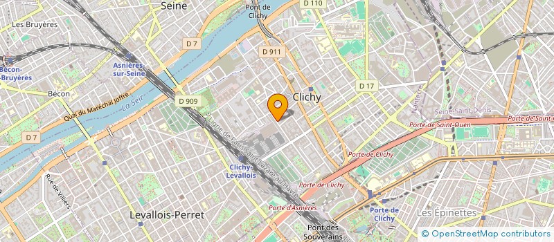 localisation de l'entreprise MONSIEUR JULIEN MICHEL  CLICHY