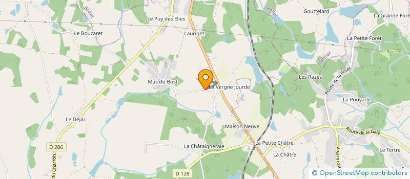 localisation de l'entreprise MONSIEUR JULIEN MICHON à PEYRILHAC