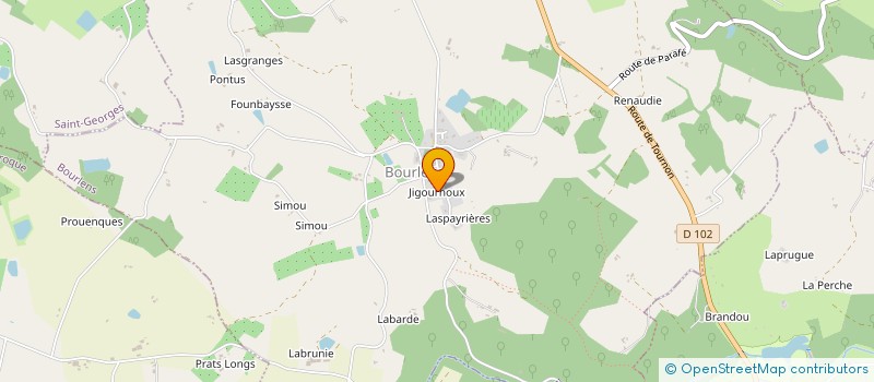 localisation de l'entreprise MONSIEUR JULIEN MIGUEL  COURBIAC