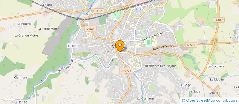 localisation de l'entreprise MONSIEUR JULIEN MILLET  VIRE-NORMANDIE