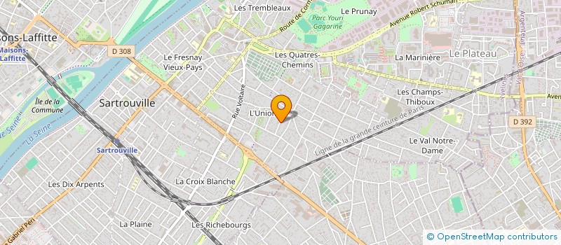 localisation de l'entreprise MONSIEUR JULIEN MILLIARD  SARTROUVILLE