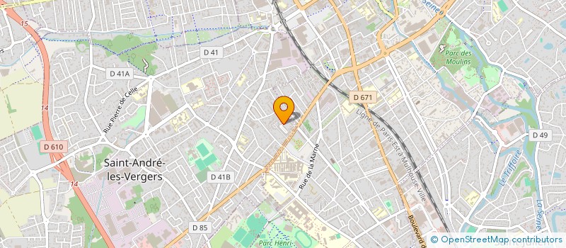 localisation de l'entreprise MONSIEUR JULIEN MILLOT  SAINT-ANDRE-LES-VERGERS