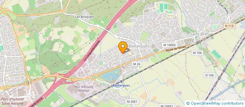 localisation de l'entreprise MONSIEUR JULIEN MILLOT à BAILLARGUES