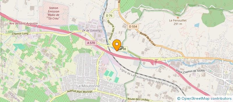 localisation de l'entreprise MONSIEUR JULIEN MISTRE  LA CRAU