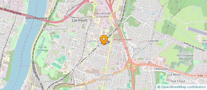 localisation de l'entreprise MONSIEUR JULIEN MITRESSE  LORMONT