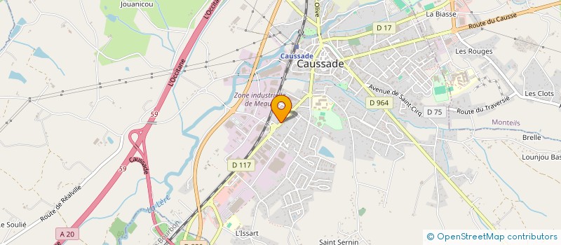 localisation de l'entreprise MONSIEUR JULIEN MOGNETTI  CAUSSADE