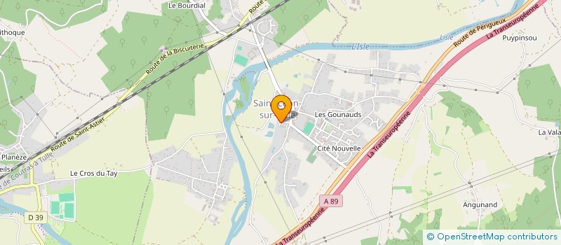 localisation de l'entreprise MONSIEUR JULIEN MOHR  SAINT-LEON-SUR-L'ISLE