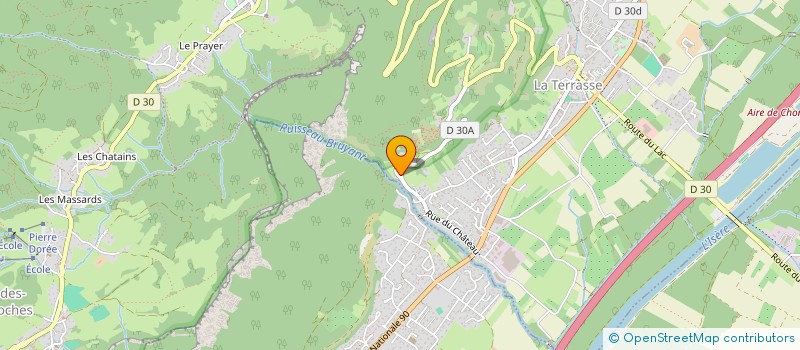 localisation de l'entreprise MONSIEUR JULIEN MOINE  LA TERRASSE