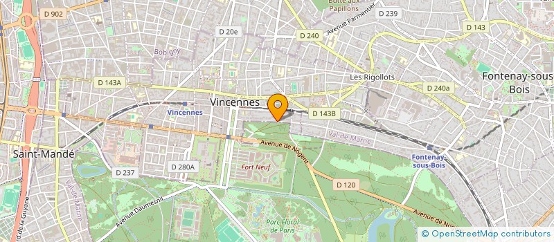 localisation de l'entreprise MONSIEUR JULIEN MOINE à VINCENNES