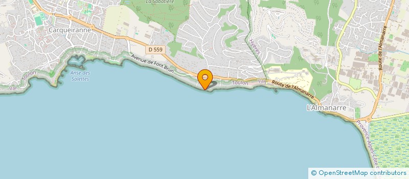 localisation de l'entreprise MONSIEUR JULIEN MOLINARI  CARQUEIRANNE