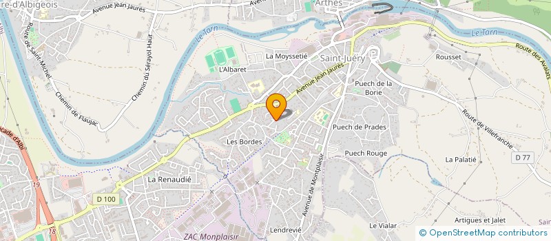 localisation de l'entreprise MONSIEUR JULIEN MOLL  SAINT-JUERY