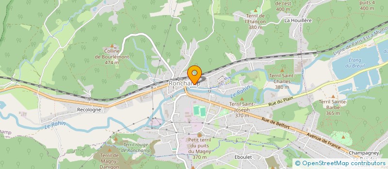 localisation de l'entreprise MONSIEUR JULIEN MOLLE  RONCHAMP